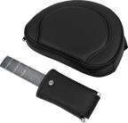 SADDLEMEN Roadsofa™ Extended Reach Seat - Carbon Fiber - Black Stitch - Backrest - FL '08-'24