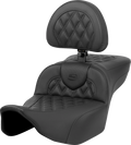 SADDLEMEN Roadsofa™ Extended Reach Seat - Lattice Stitch - with Backrest - FL '23-'24