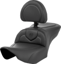 SADDLEMEN Roadsofa™ Seat - with Backrest - Black Stitching - FL '23-'24