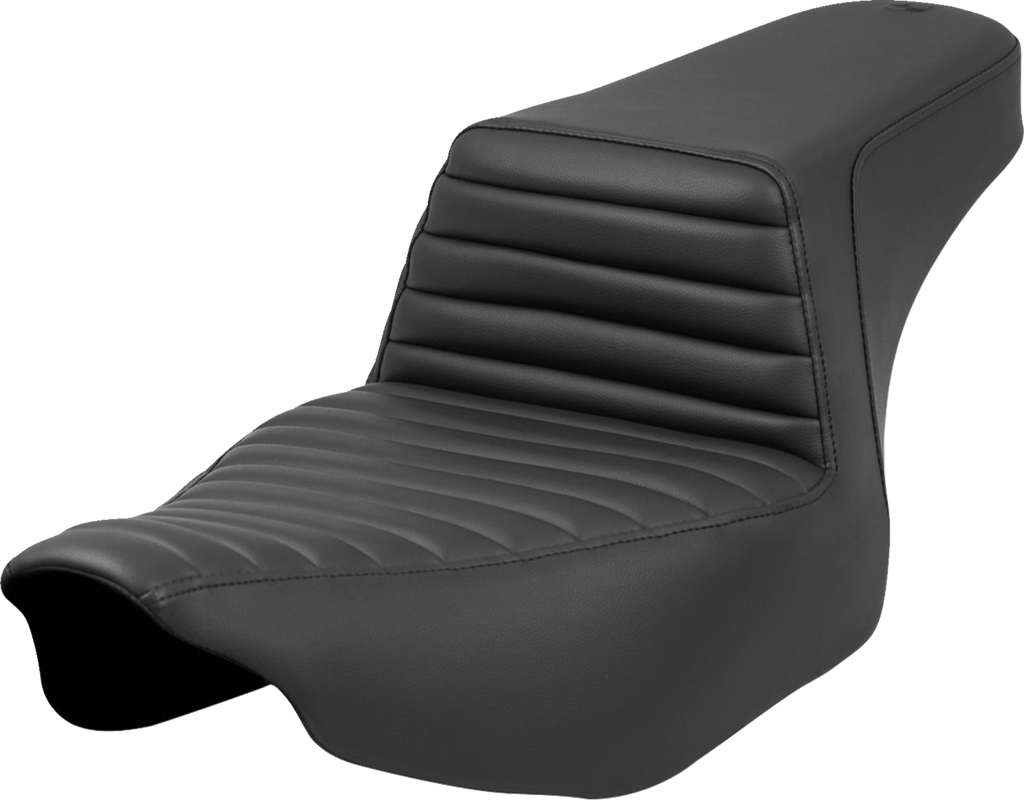 SADDLEMEN Step-Up Seat - Tuck-n'-Roll - Black - Extended Reach - FL '23-'24