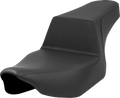 SADDLEMEN Step-Up Seat - Gripper Lumbar - Black - Extended Reach - FL '23-'24