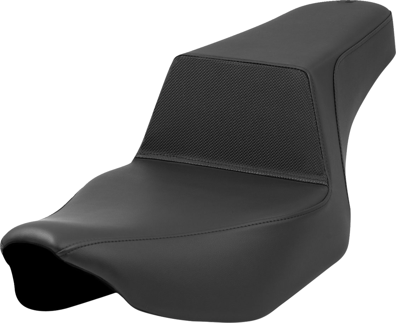 SADDLEMEN Step-Up Seat - Gripper Lumbar - Black - Extended Reach - FL '23-'24