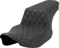 SADDLEMEN Step-Up Seat - Full Latice Stitch - Black - Extended Reach - FL '23-'24