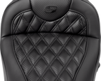 SADDLEMEN Roadsofa™ Seat - without Backrest - Lattice Stitch - Carbon Fiber - FL '08-'23
