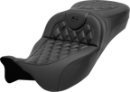 SADDLEMEN Roadsofa™ Extended Reach Seat - without Backrest - Lattice Stitch - Carbon Fiber - FL '08-'24