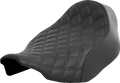 SADDLEMEN Renegade™ Solo Seat - Lattice Stitched - Black - FLT/FLH '23-'24