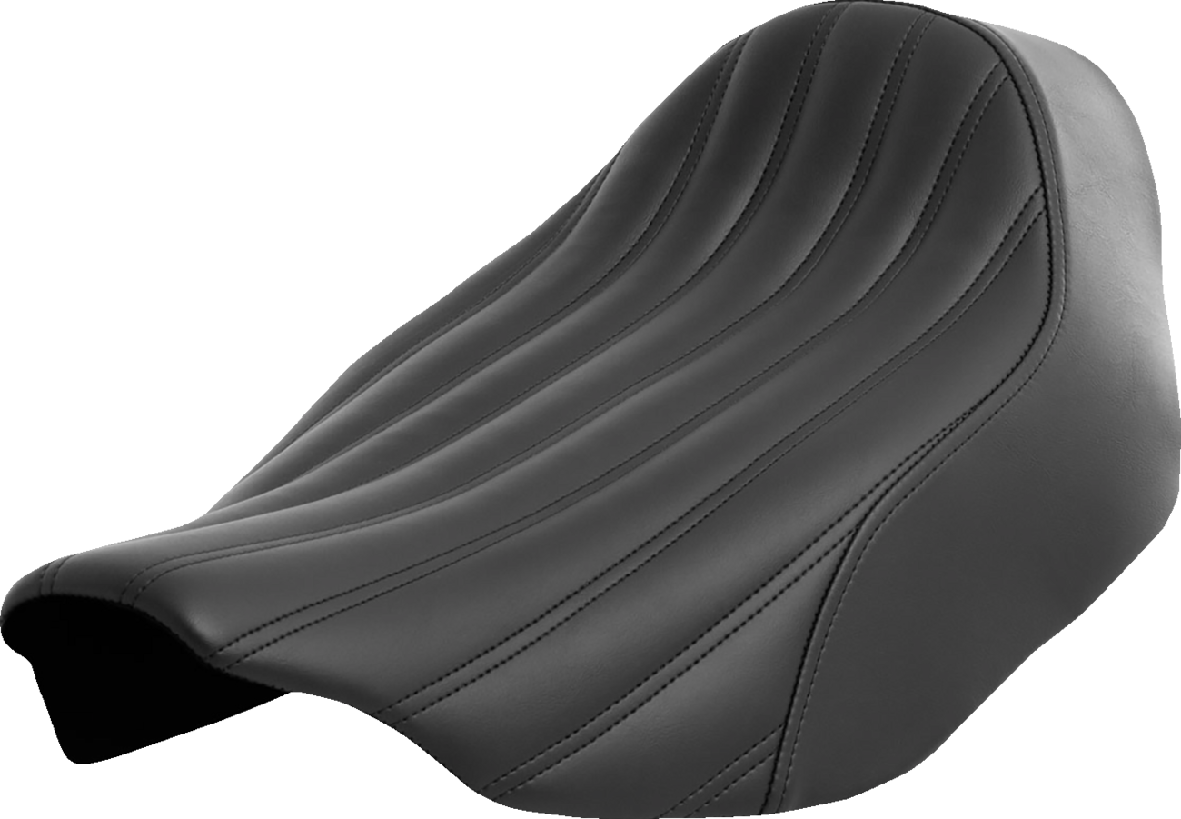 SADDLEMEN Renegade™ Knuckle Solo Seat - Black - FLH/FLT '23-'24