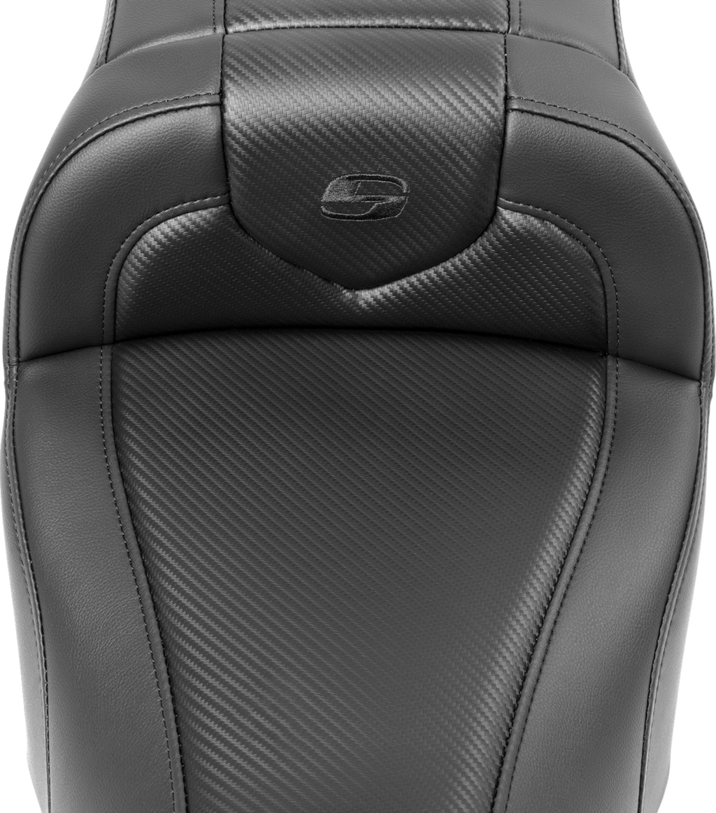 SADDLEMEN RoadSofa™ Seat - Carbon Fiber - without Backrest - FLTR/FLHX '23-'24