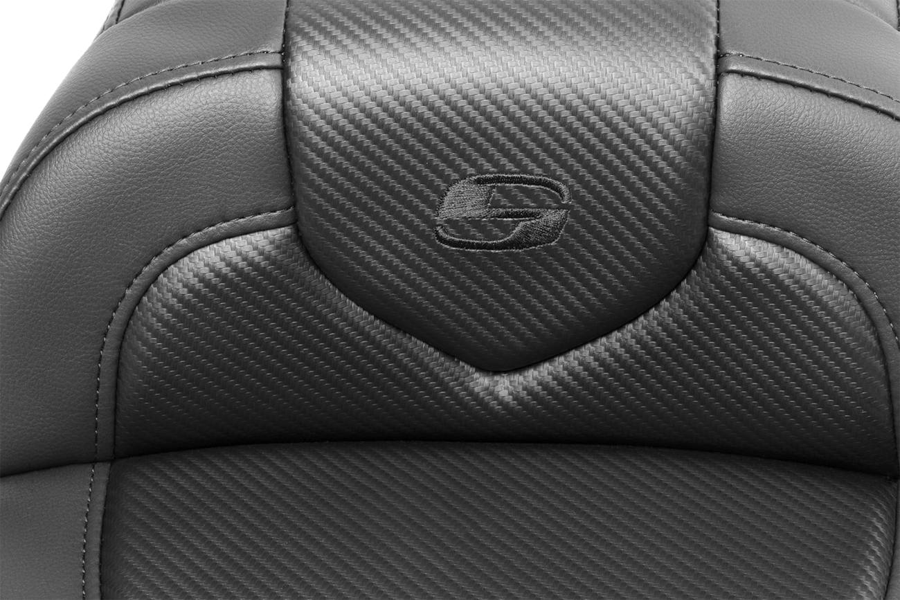 SADDLEMEN RoadSofa™ Seat - Carbon Fiber - without Backrest - FLTR/FLHX '23-'24