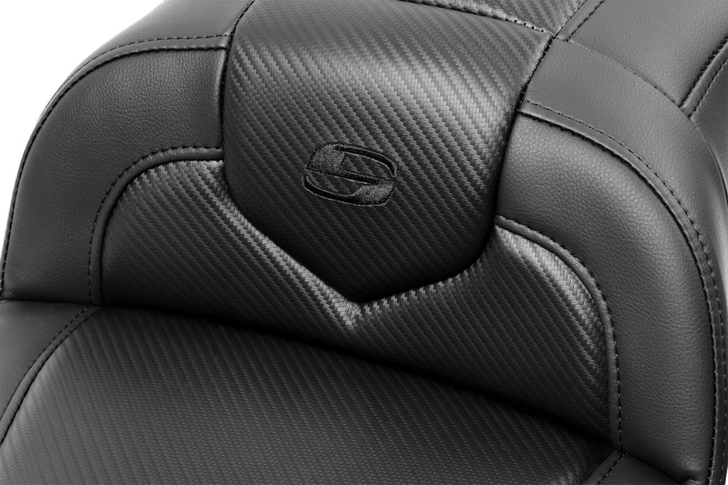 SADDLEMEN RoadSofa™ Seat - Carbon Fiber - with Backrest - FLTR/FLHX '23-'24