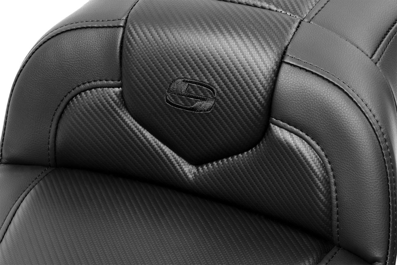 SADDLEMEN RoadSofa™ Seat - Carbon Fiber - with Backrest - FLTR/FLHX '23-'24