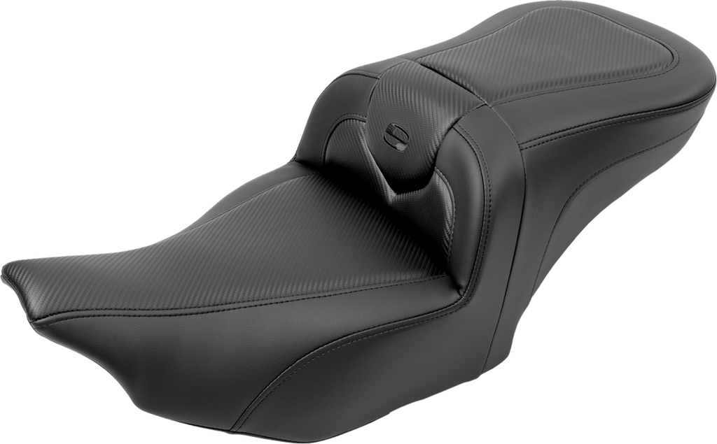SADDLEMEN RoadSofa™ Seat - Carbon Fiber - with Backrest - FLTR/FLHX '23-'24