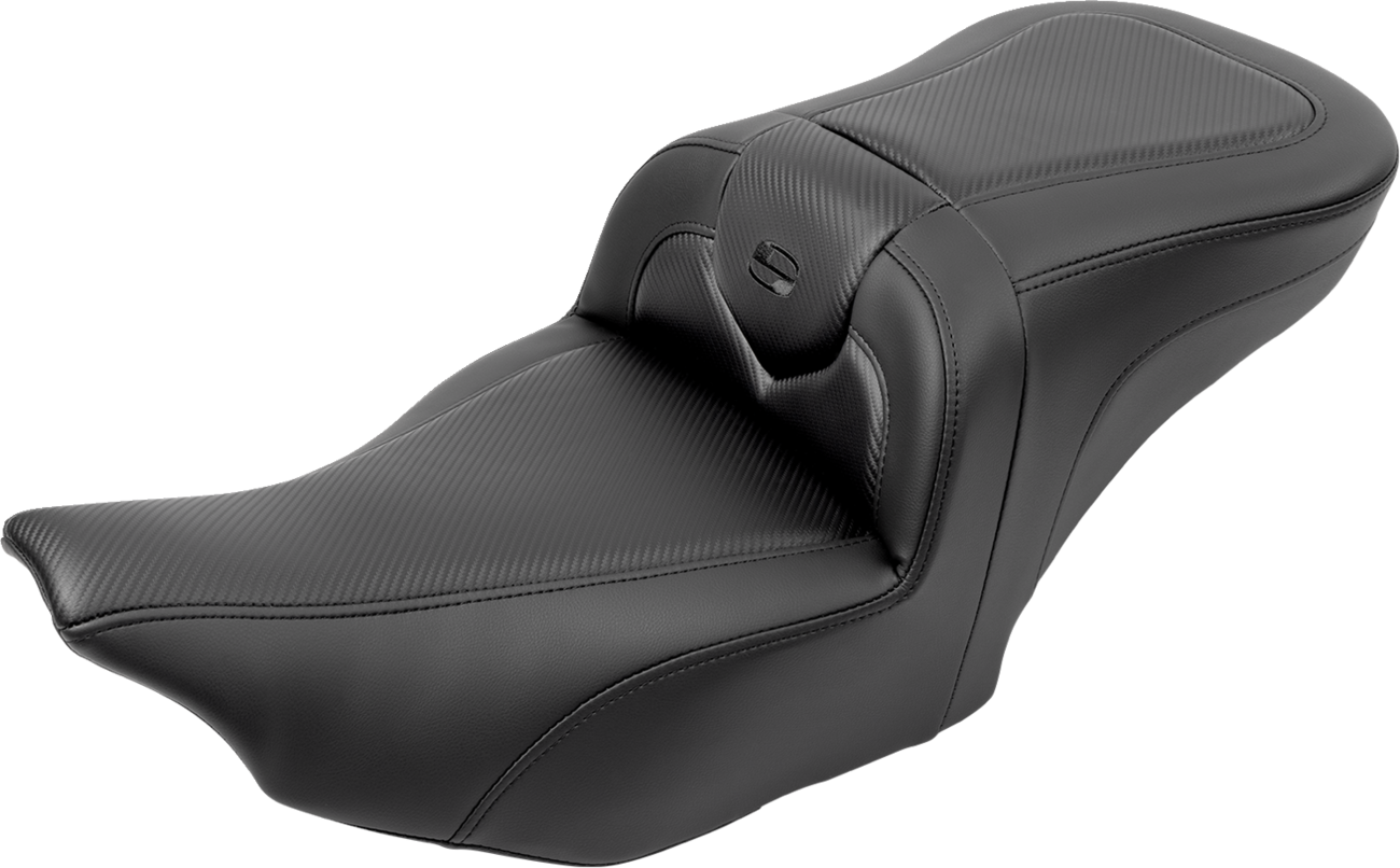 SADDLEMEN RoadSofa™ Seat - Carbon Fiber - with Backrest - FLTR/FLHX '23-'24