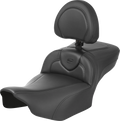 SADDLEMEN Roadsofa™ Extended Reach Seat - with Backrest - Carbon Fiber - FLTR/FLHX '23-'24