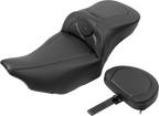 SADDLEMEN Roadsofa™ Extended Reach Seat - with Backrest - Carbon Fiber - FLTR/FLHX '23-'24