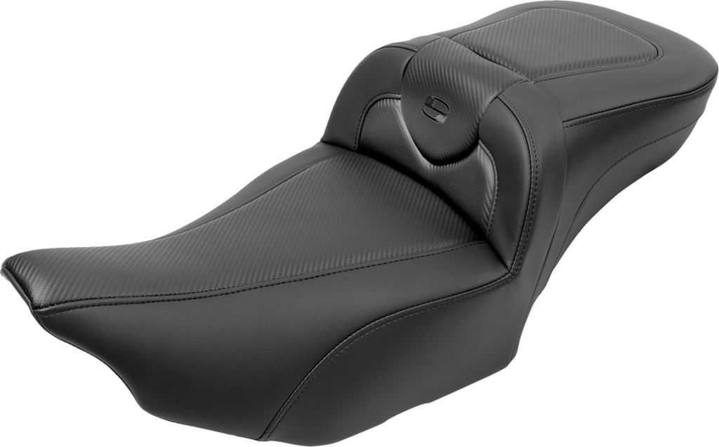 SADDLEMEN Roadsofa™ Extended Reach Seat - with Backrest - Carbon Fiber - FLTR/FLHX '23-'24
