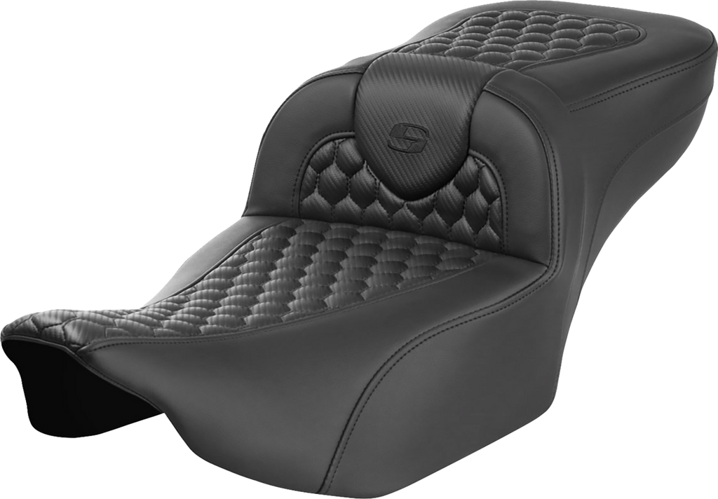 SADDLEMEN Roadsofa™ Extended Reach Seat - without Backrest - Honeycomb - FLTR/FLHX '23-'24