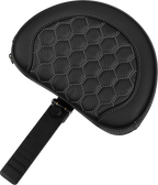 SADDLEMEN Roadsofa™ Extended Reach Seat - with Backrest - Honeycomb - Silver Stitch - FLTR/FLHX '23-'24