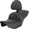 SADDLEMEN Roadsofa™ Seat - with Backrest - Tuck-n-Roll - FLTR/FLHX '23-'24