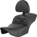 SADDLEMEN Roadsofa™ Extended Reach Seat - with Backrest - Tuck-n-Roll - FLTR/FLHX '23-'24