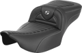 SADDLEMEN Roadsofa™ Extended Reach Seat - without Backrest - Tuck-n-Roll - Carbon Fiber - FLTR/FLHX '23-'24