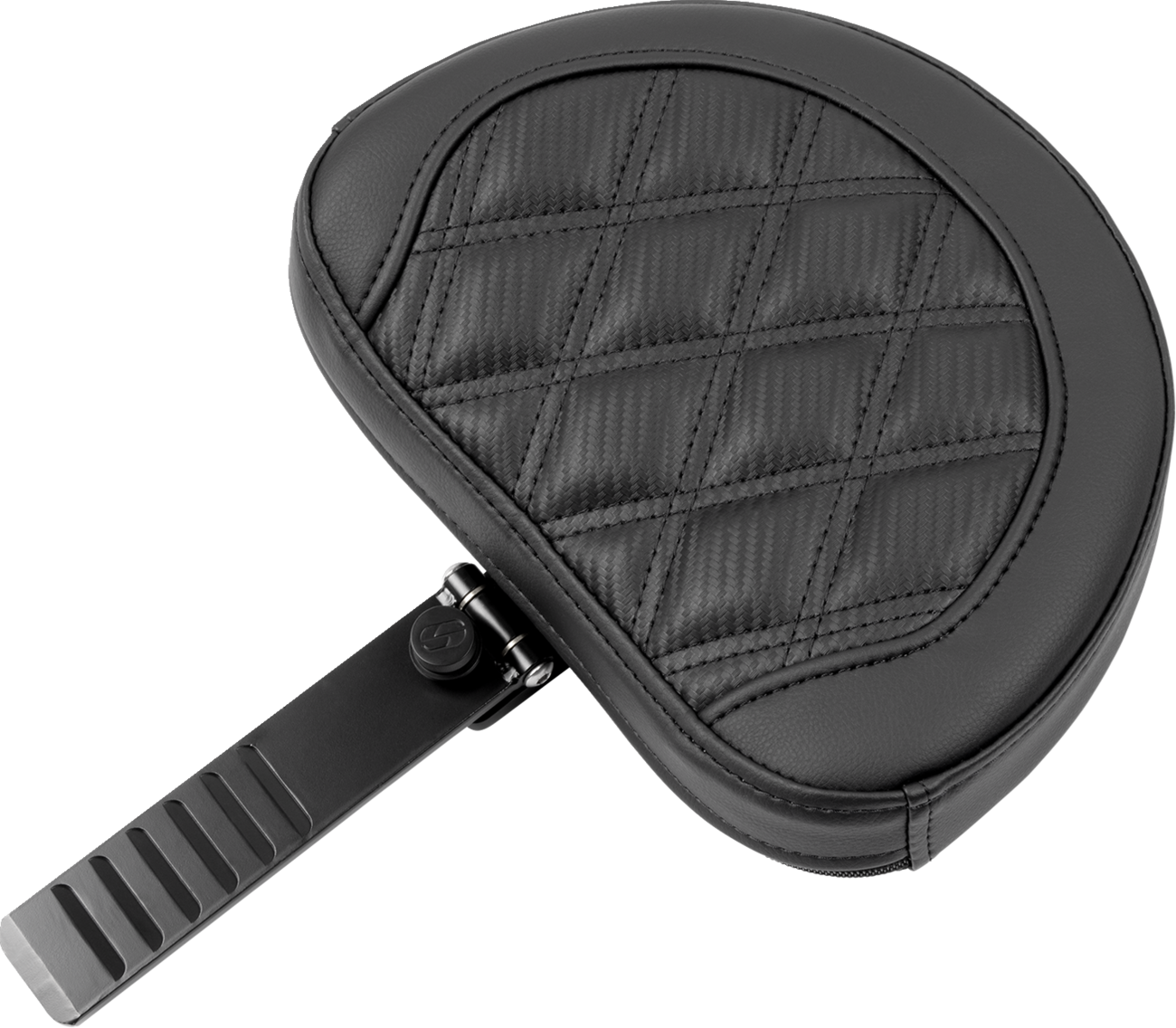 SADDLEMEN RoadSofa™ Seat - with Backrest - Carbon Fiber - Lattice Stitch - FLTR/FLHX '23-'24