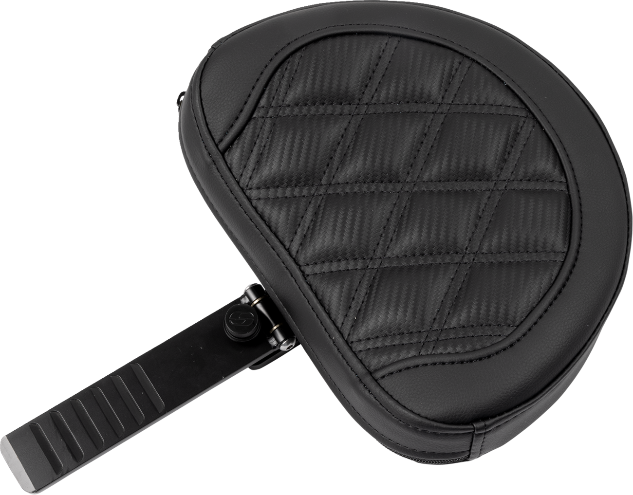SADDLEMEN Roadsofa™ Extended Reach Seat - with Backrest - Carbon Fiber - Lattice Stitch - FLTR/FLHX '23-'24