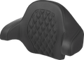 SADDLEMEN Tour-Pak® Backrest Pad - Lattice Stitch - Dark Gray Stitch - FL '14-'24