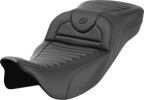 SADDLEMEN Roadsofa™ Extended Reach Seat - without Backrest - Tuck-n-Roll - FL '08-'24