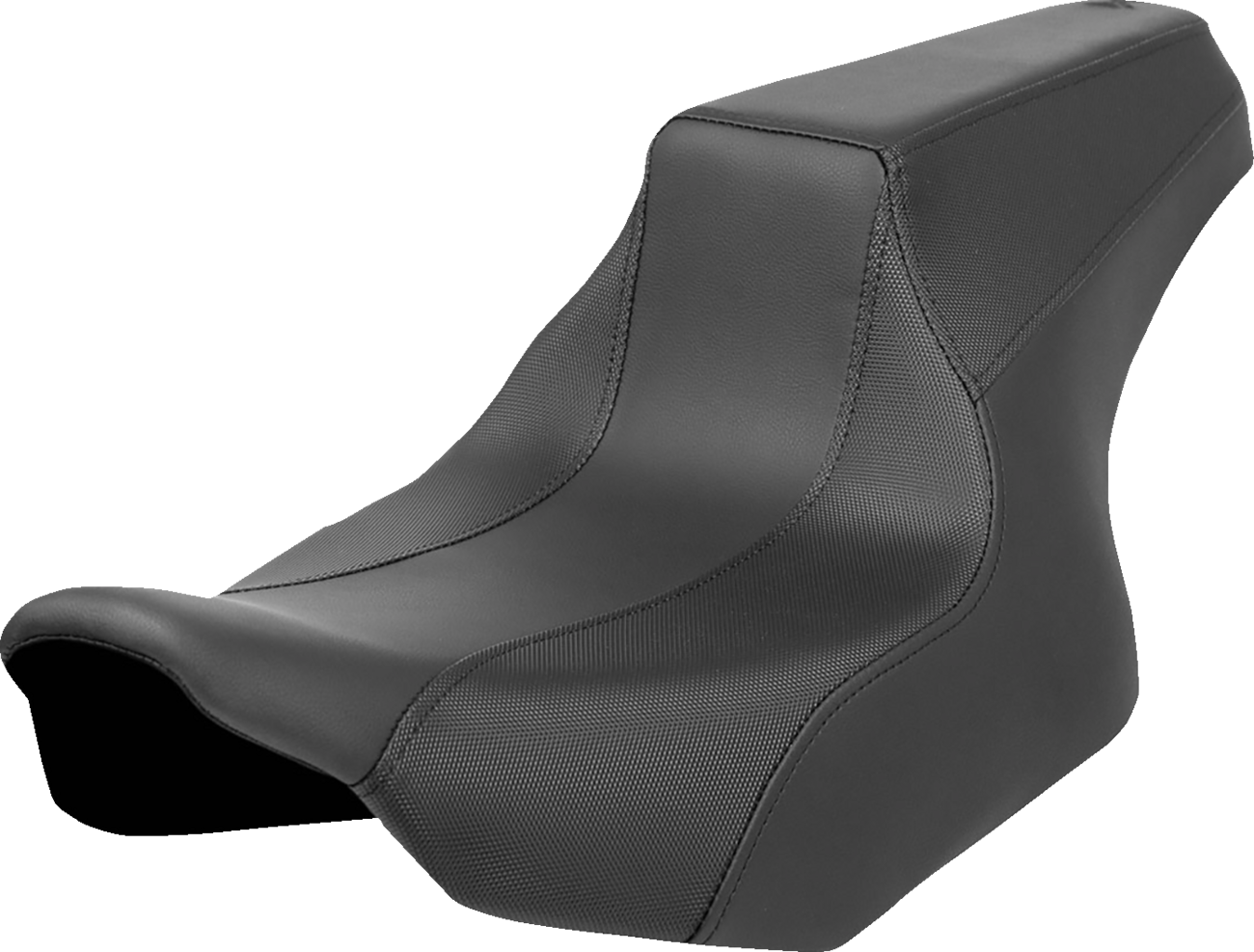 SADDLEMEN FXR Division Signature Series Seat - Black w/ Perforated Inserts - FLH/FLT '23-'24