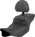 SADDLEMEN RoadSofa™ Tri Gripper Seat - Extended Reach - w/ Backrest - FLH/FLT '23-'24