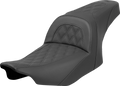 SADDLEMEN Slim Seat - Lattice Stitch - FLT/FLH '23-'24