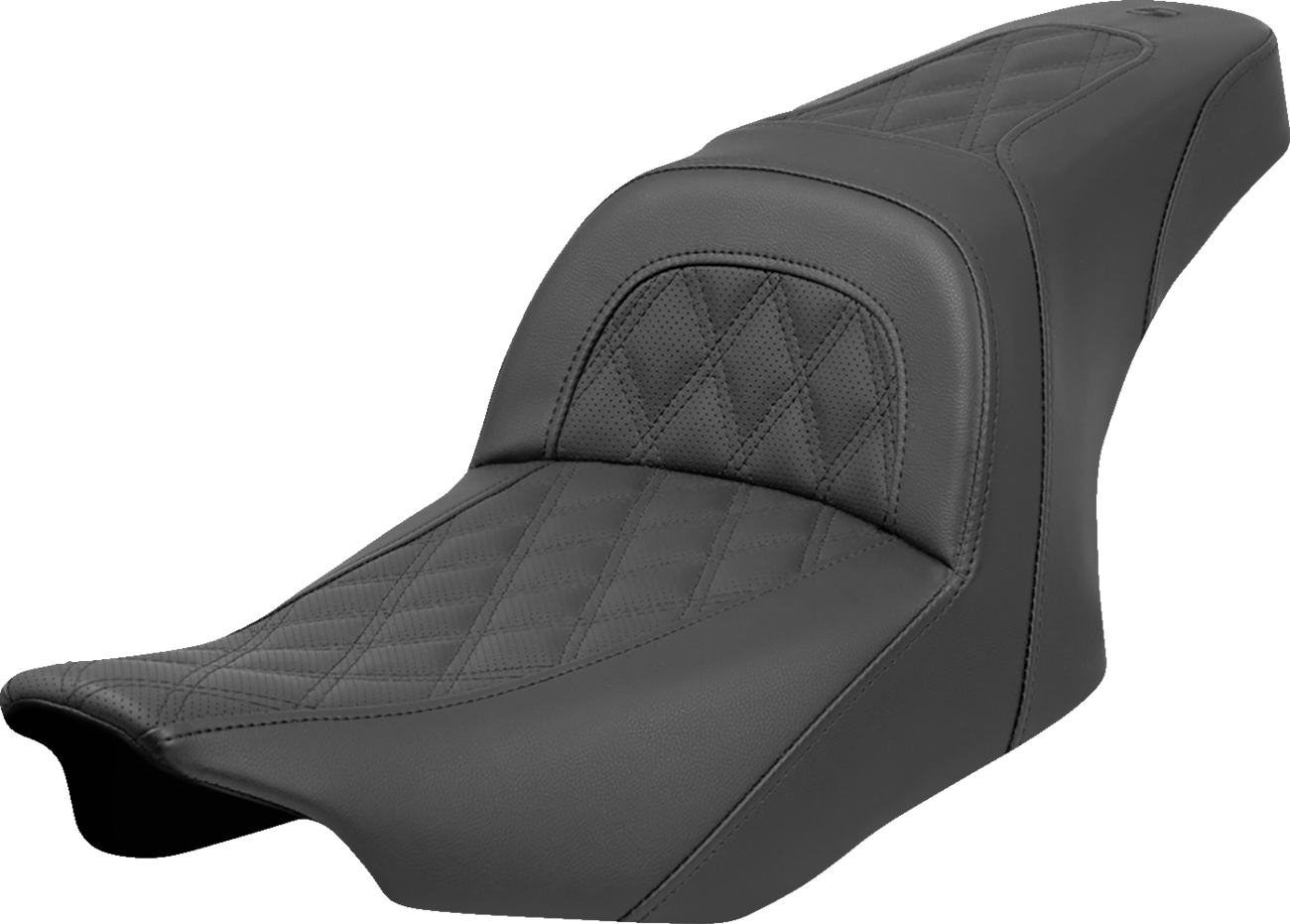 SADDLEMEN Slim Seat - Lattice Stitch - FLT/FLH '23-'24
