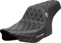 SADDLEMEN Pro Series SDC Performance Seat - Silver Stitching - w/o Backrest - FLT/FLH '23-'24