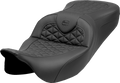 SADDLEMEN RoadSofa™ Tri Gripper Seat - Standard Reach - w/o Backrest - FLH/FLT '08-'25