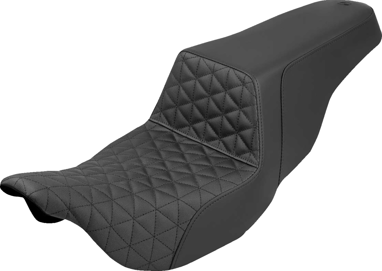 SADDLEMEN Step-Up Seat - Tri-Gripper - Black - FLH/FLT '08-'24