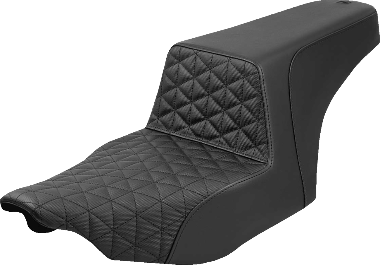SADDLEMEN Step-Up Seat - Tri-Gripper - Black - FLH/FLT '23-'25