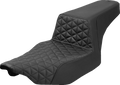 SADDLEMEN Extended Step-Up Seat - Tri-Gripper - Black - FLH/FLT '23-'25