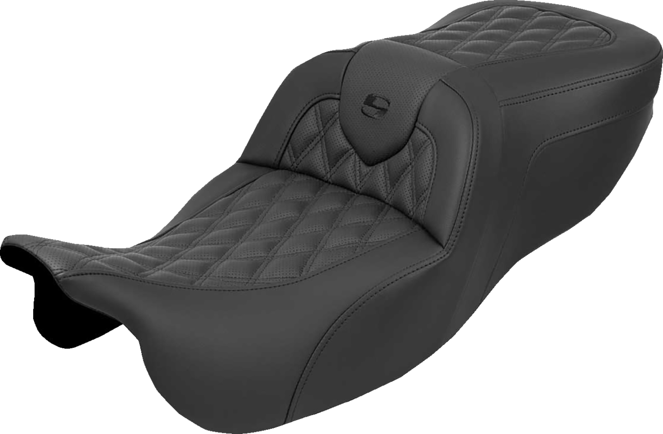 SADDLEMEN Roadsofa™ Seat - without Backrest - Lattice Stitch - FLRT/FLTRT '15-'25