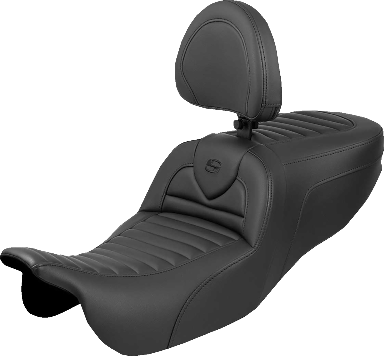 SADDLEMEN Roadsofa™ Seat - with Backrest - Tuck-n-Roll - FLRT/FLTRT '15-'25