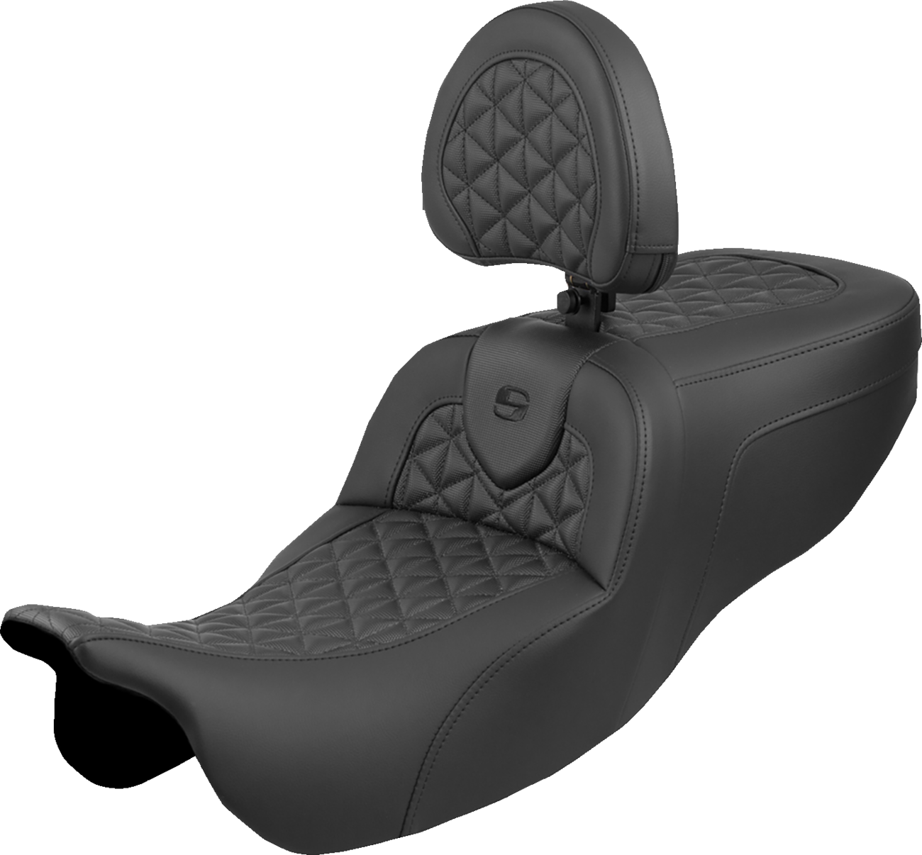 SADDLEMEN Roadsofa™ Seat - with Backrest - Tri-Gripper - FLRT/FLTRT '15-'25