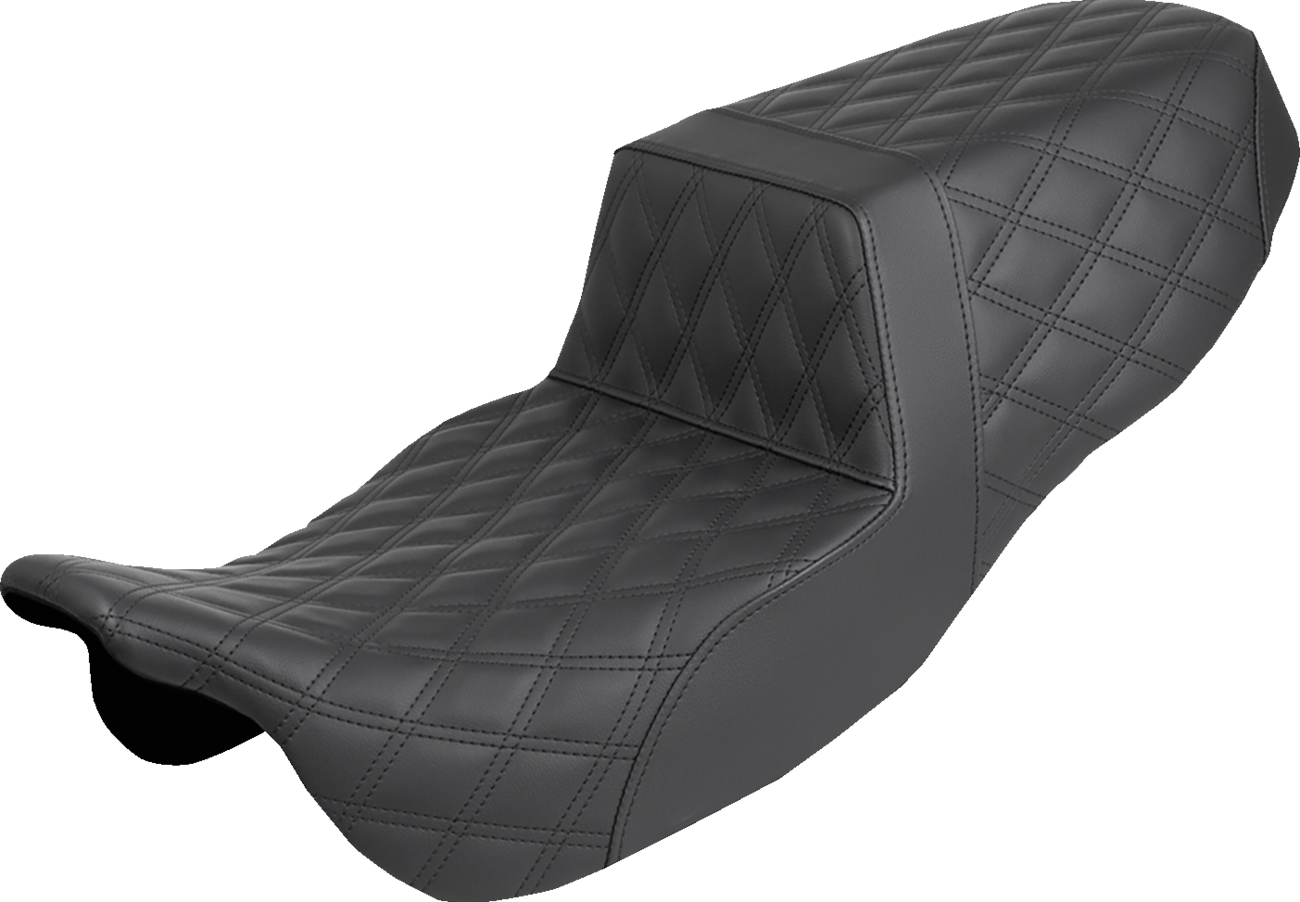 SADDLEMEN Step-Up Seat - Full Lattice Stitch - FLRT/FLTRT '15-'25