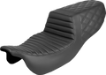 SADDLEMEN Step-Up Seat - Front Tuck-n-Roll/Rear Lattice Stitch - FLRT/FLTRT '15-'25