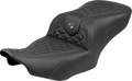SADDLEMEN Roadsofa™ Seat - without Backrest - Gray Stitch - FLH/FLT '23-'25