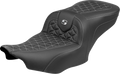 SADDLEMEN Roadsofa™ Seat - without Backrest - Silver Stitch - FLH/FLT '23-'25