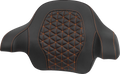 SADDLEMEN Tour-Pak® Passenger Pad - Tri-Gripper - Orange Stitch - FLH/FLT '14-'25