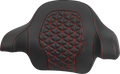 SADDLEMEN Tour-Pak® Passenger Pad - Tri-Gripper - Red Stitch - FLH/FLT '14-'25