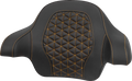 SADDLEMEN Tour-Pak® Passenger Pad - Tri-Gripper - Gold Stitch - FLH/FLT '14-'25