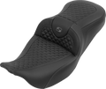 SADDLEMEN Roadsofa™ Seat - without Backrest - Dragon Stitch - Gray Stitch - FLH/FLT '08-'25