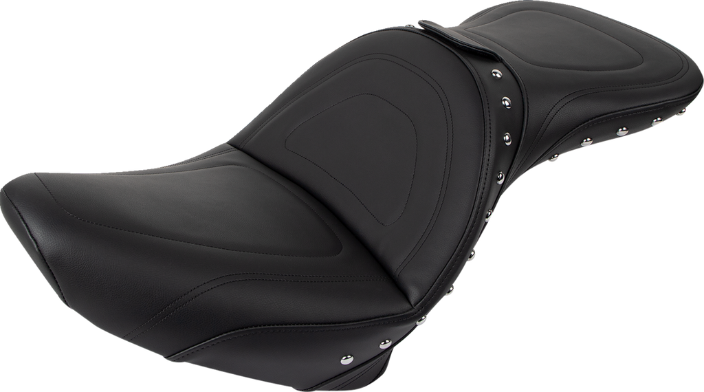 SADDLEMEN Explorer Special Seat - Studded - w/ Backrest - FXST/FLST '84-'99